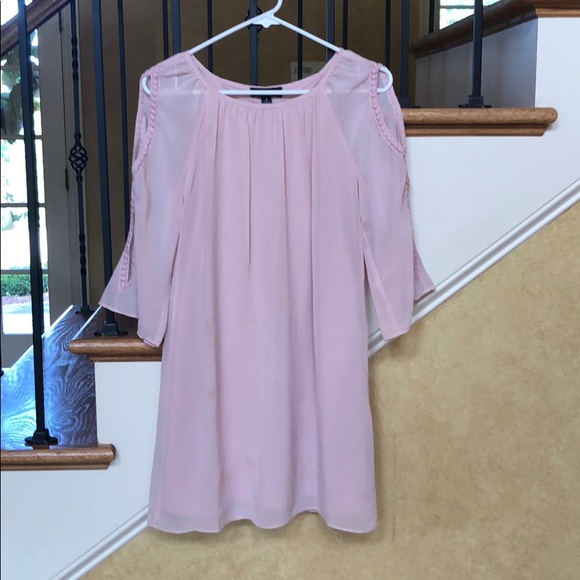Amy Byer Light Pink Sheer Dress - Picture 1 of 5